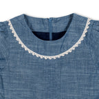 Organic Pintuck Chambray Dress