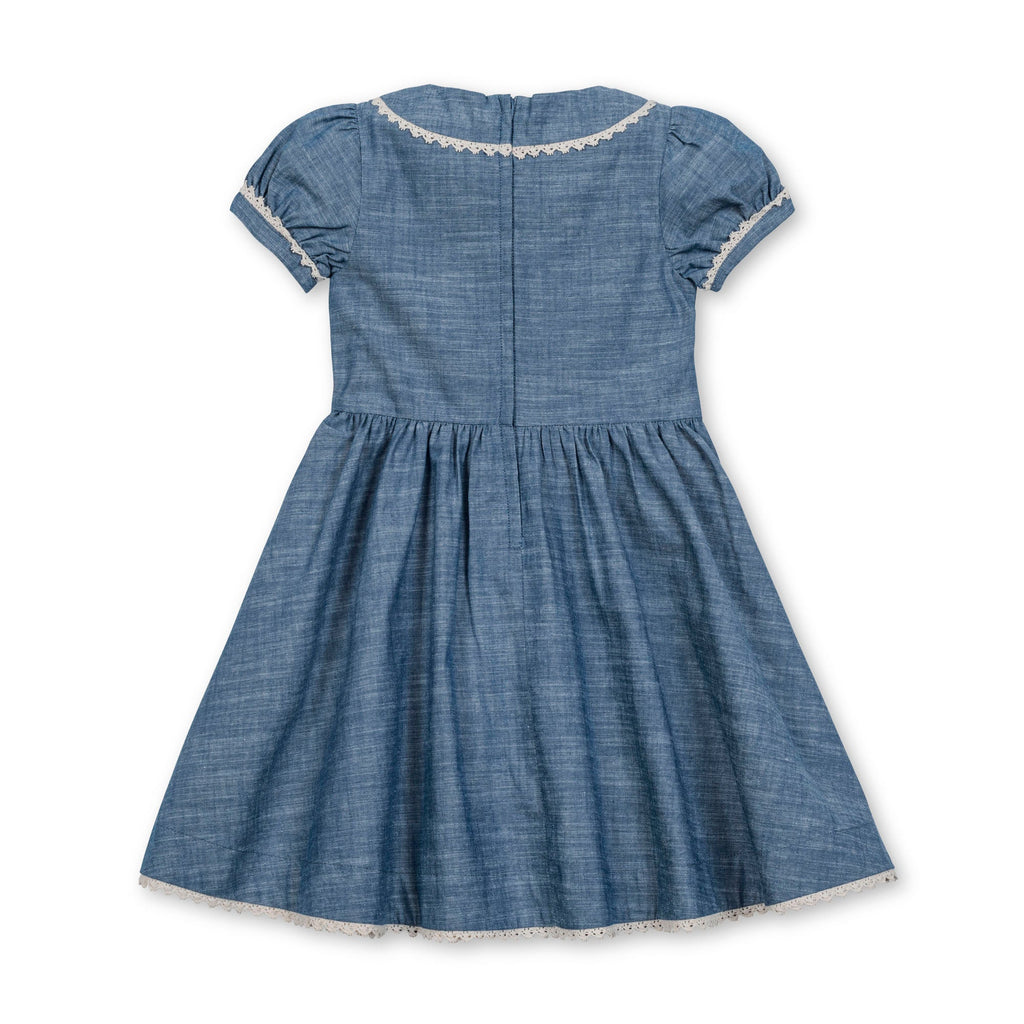 Organic Pintuck Chambray Dress