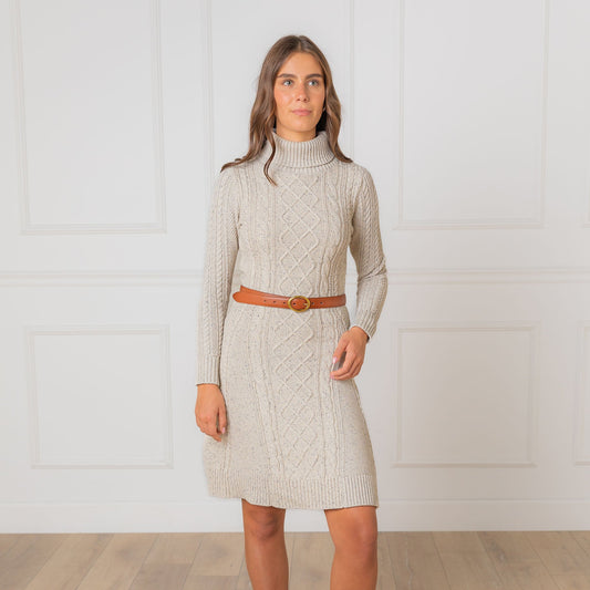 Organic Cable Sweater Dress - 99% Cotton