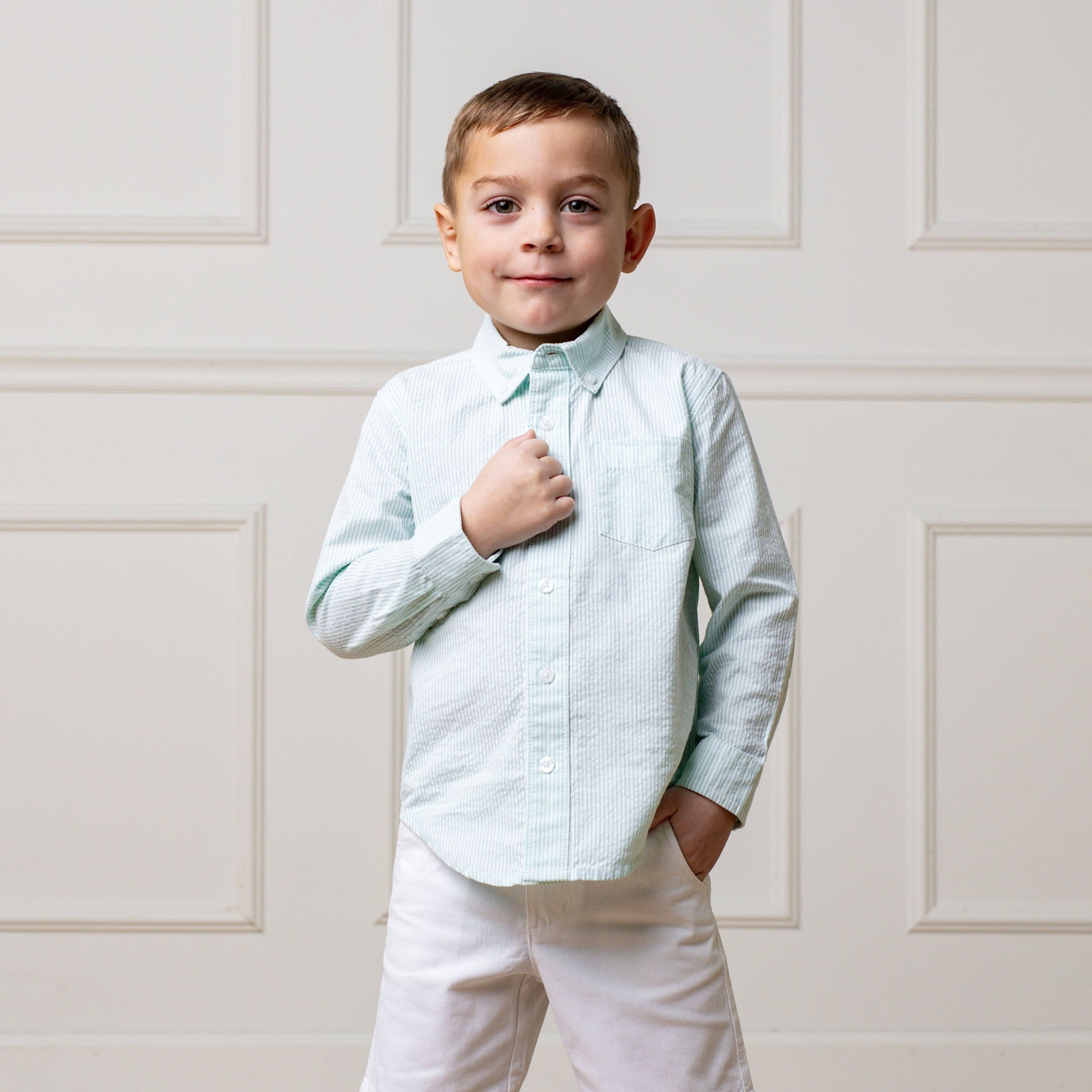 Organic Seersucker Shirt