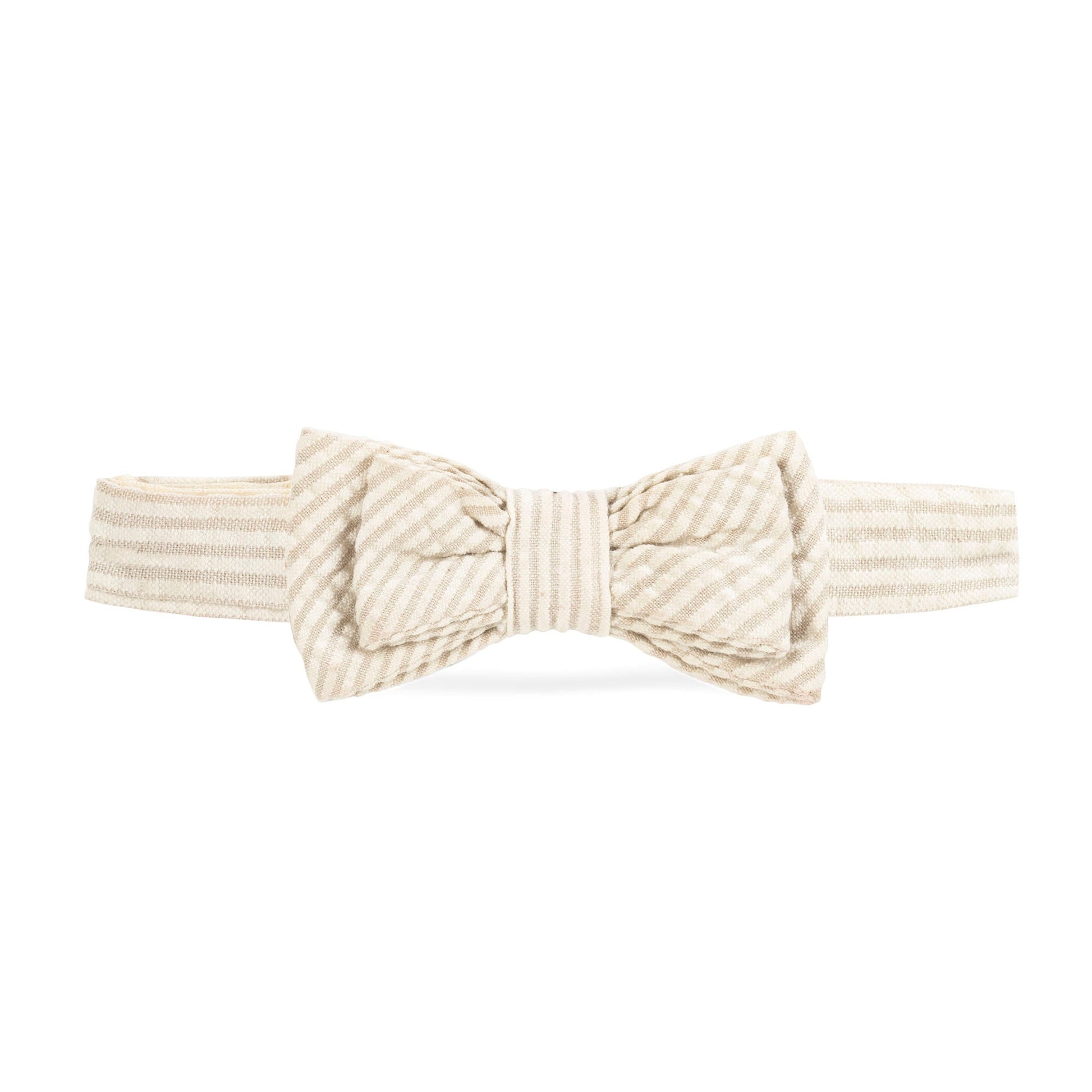Seersucker Bow Tie - 97% Organic Cotton