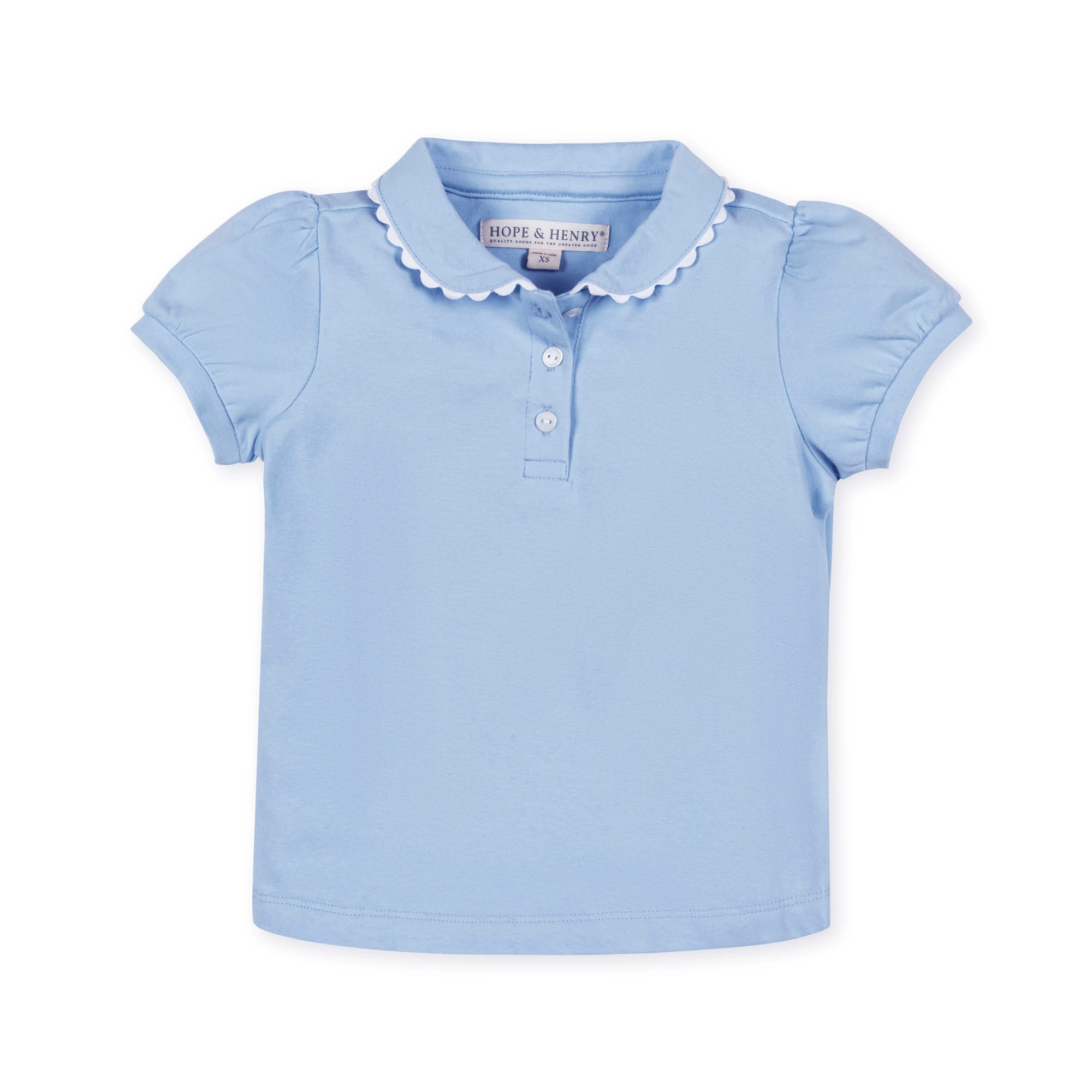 Organic Puff Sleeve Polo - 93% Organic Cotton