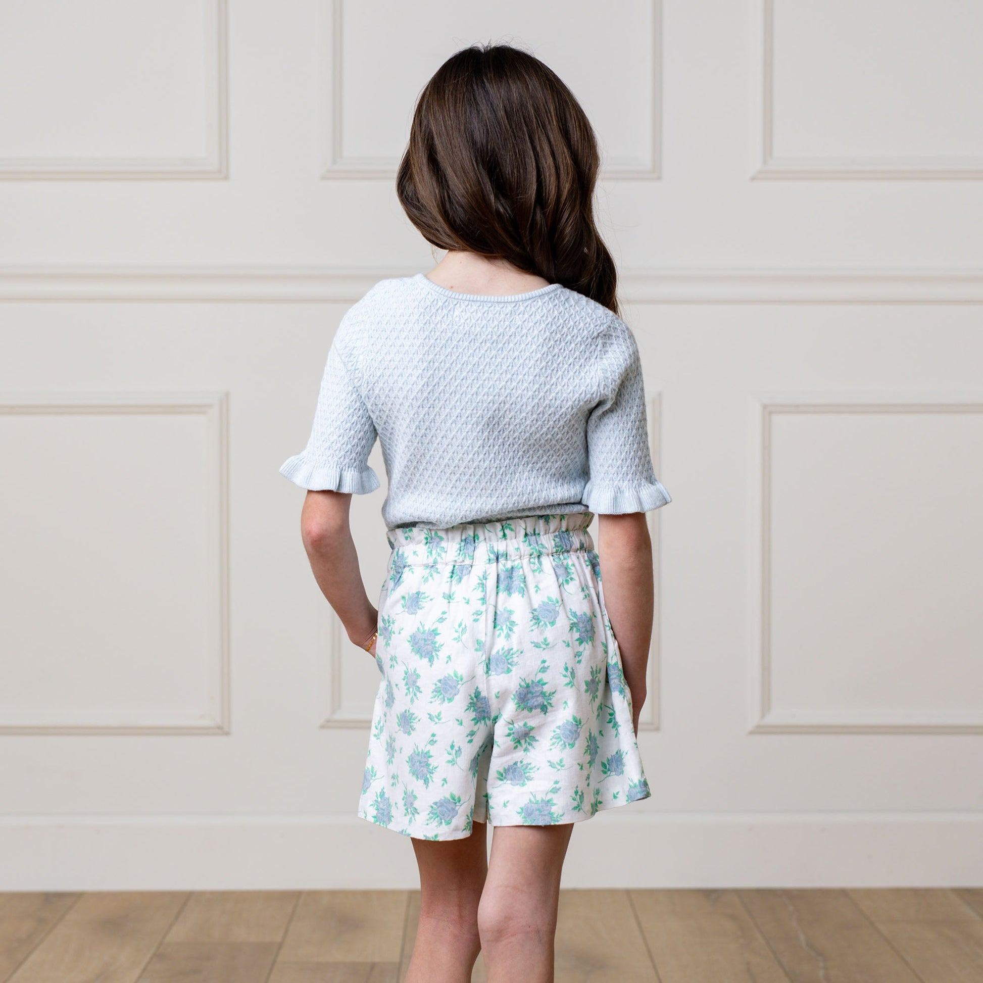 Organic Ruffle Edge Sweater Top