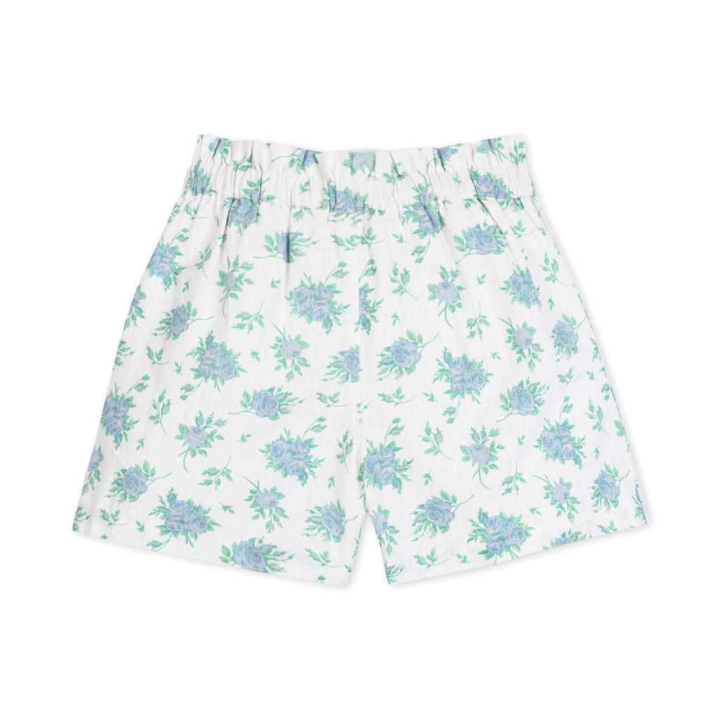 Linen Pull-On Paperbag Shorts