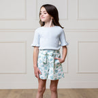 Linen Pull-On Paperbag Shorts