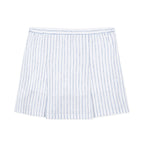 Linen Pleated Bow Skort
