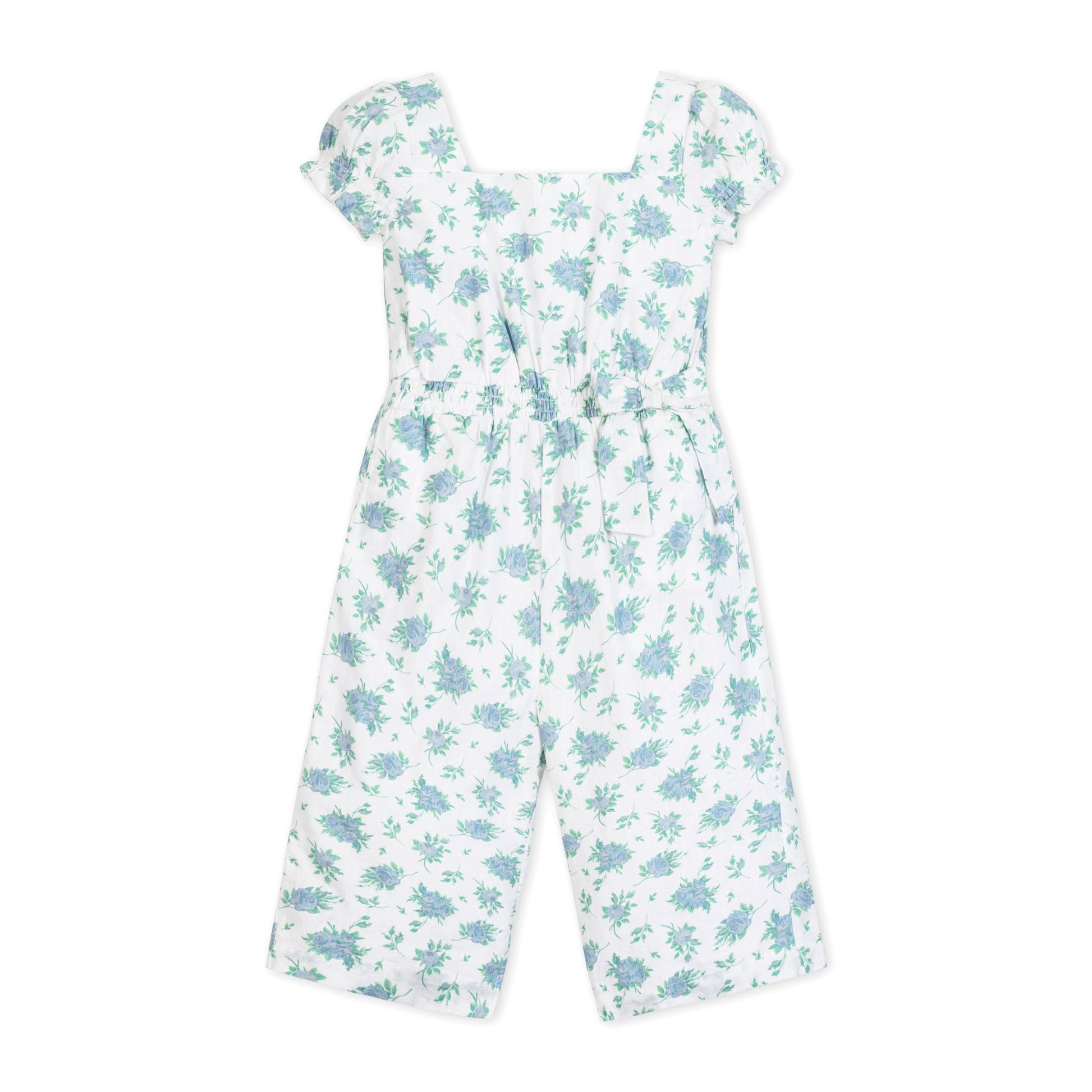 Linen Puff Sleeve Jumpsuit