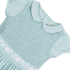 Organic Puff Sleeve Smocked Party Dress