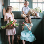 Organic Puff Sleeve Smocked Party Dress