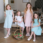 Organic Puff Sleeve Smocked Party Dress