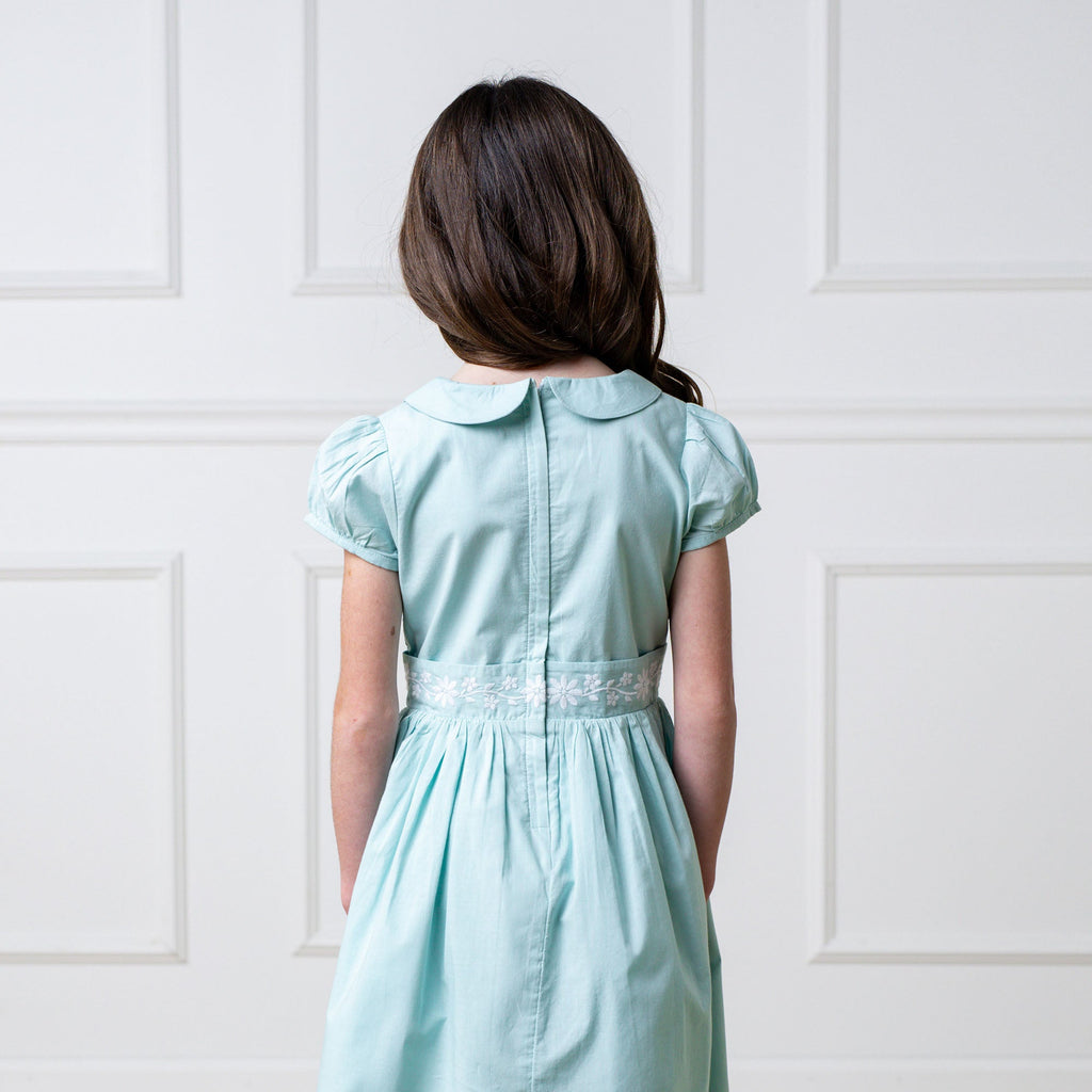 Organic Puff Sleeve Smocked Party Dress
