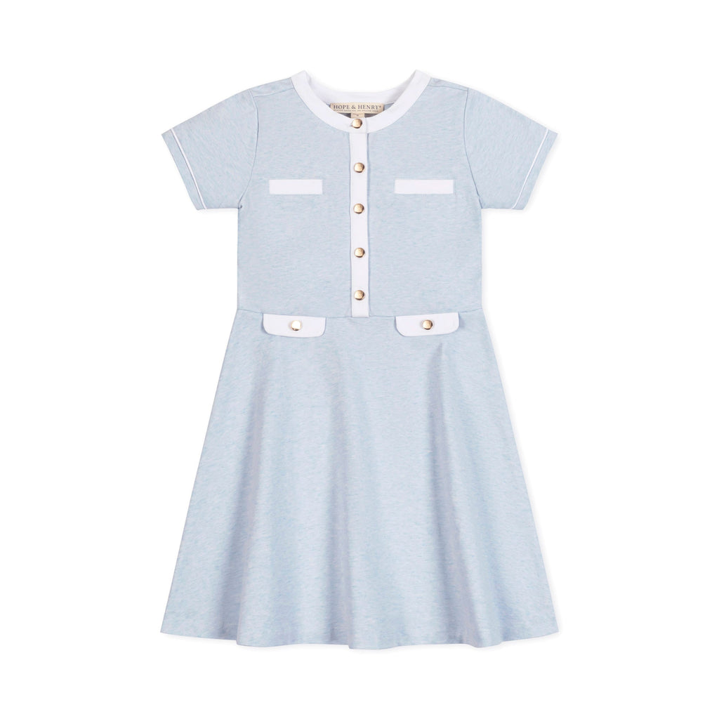 Organic French Terry Contrast Dress - 95% Organic Cotton