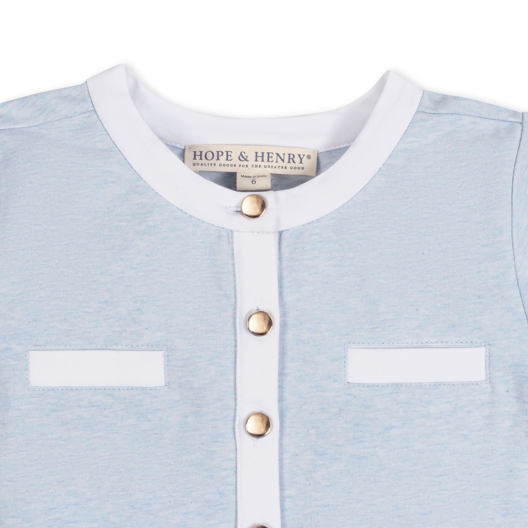 Organic French Terry Contrast Dress - 95% Organic Cotton