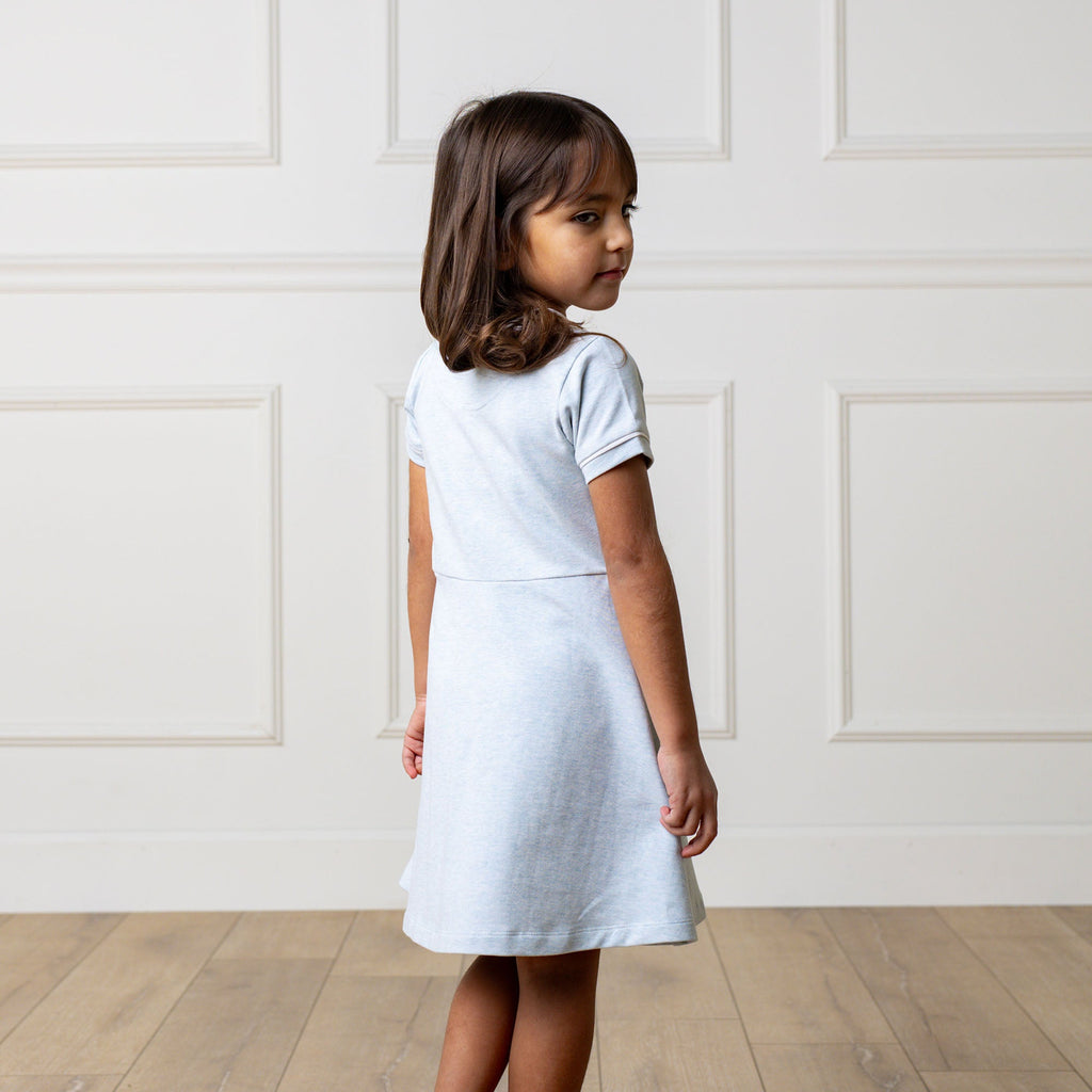 Organic French Terry Contrast Dress - 95% Organic Cotton