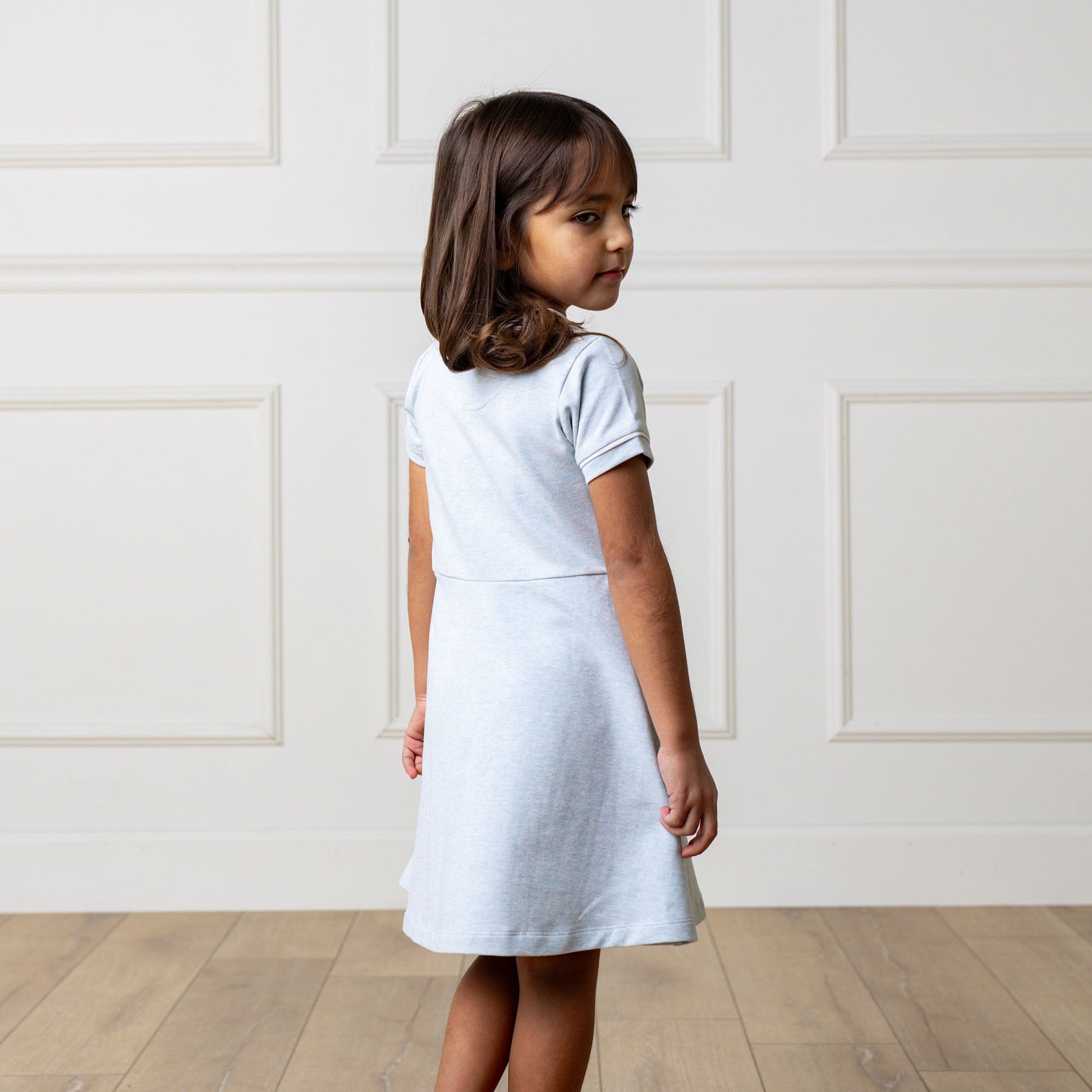 Organic French Terry Contrast Dress - 95% Organic Cotton