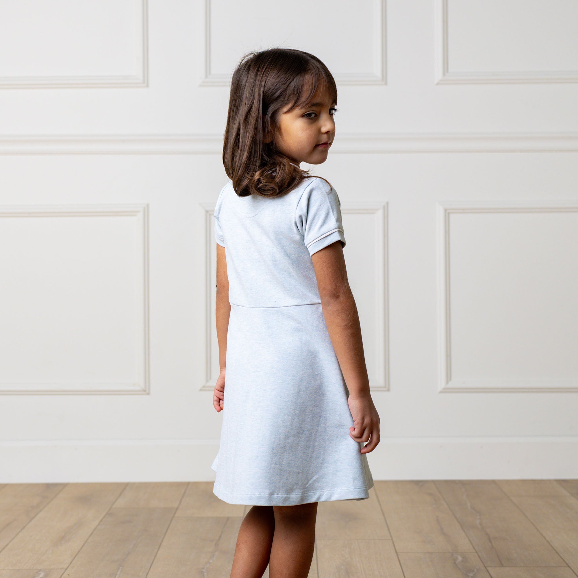 Organic French Terry Contrast Dress - 95% Organic Cotton