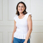 Organic Peplum Sweater Top