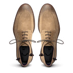 26-224-OAK CAMPO Sueded Goatskin Lace Up with Wax Finish, Oak
