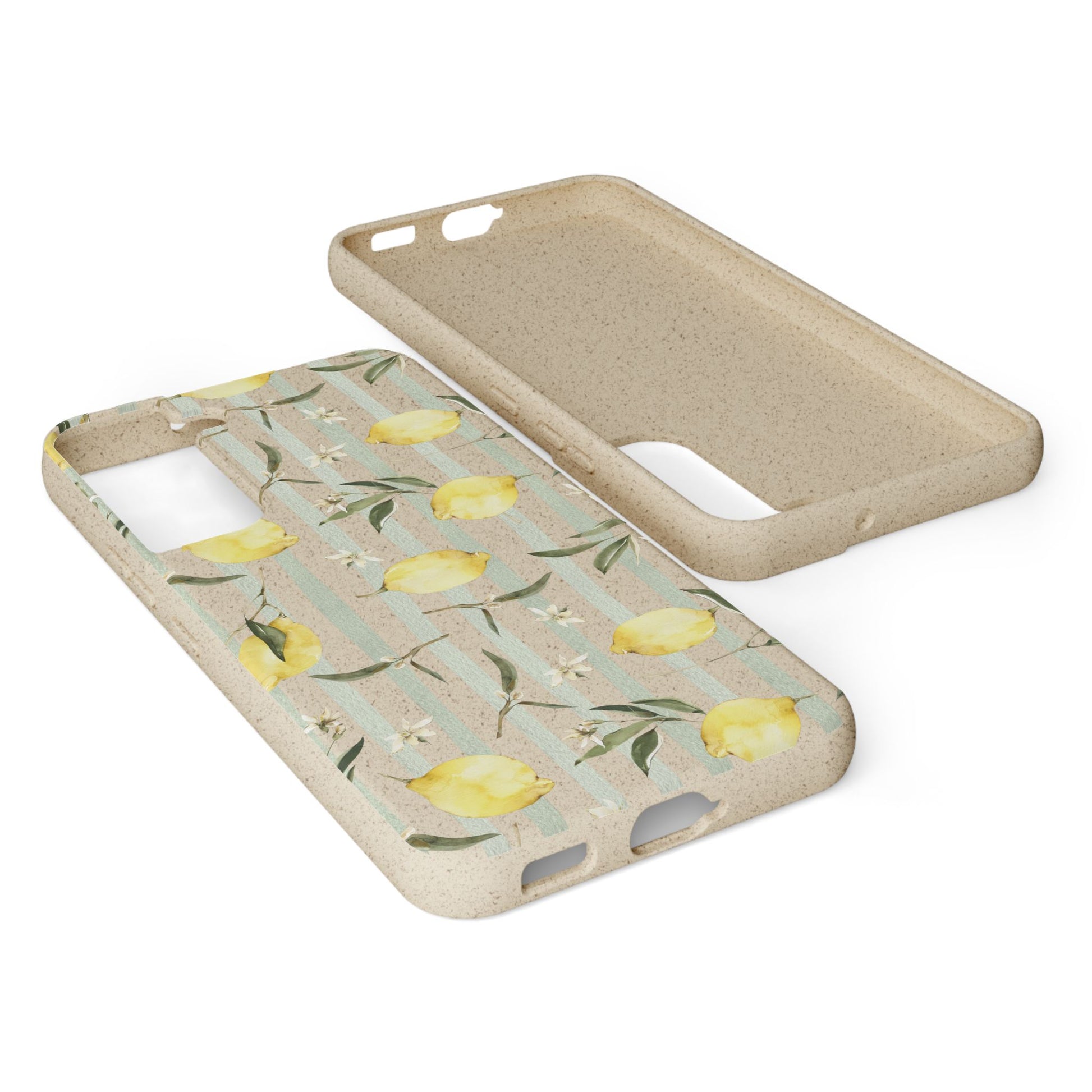 Plant based, biodegradable phone case - When life gives you lemons - The Peony Haus