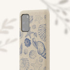 Eco-Friendly Phone Case, Plant based, Biodegradable Case, Shell Design for beach lovers