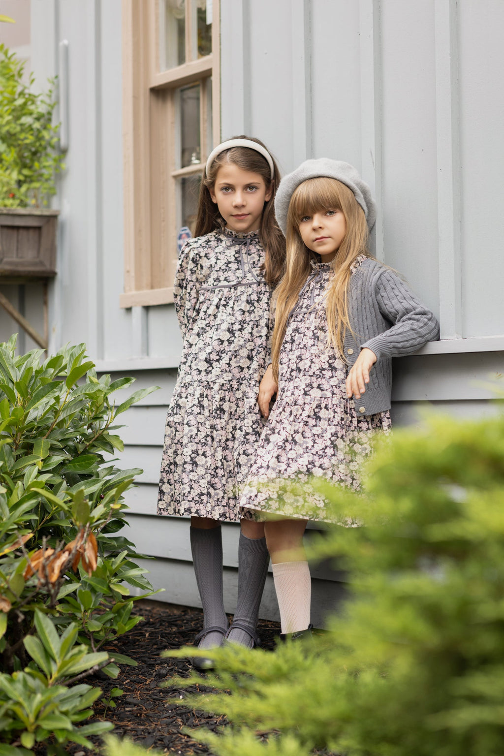 Grey Girls Cardigan - 90% Cotton