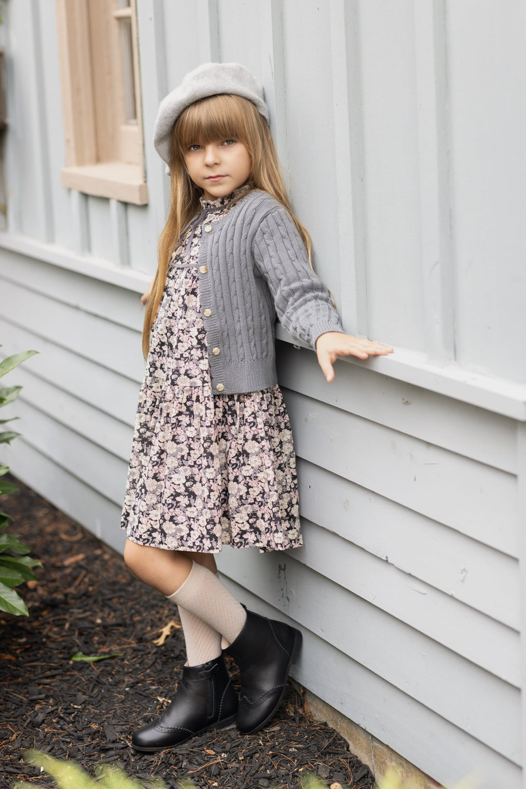 Velvet Petals Dress