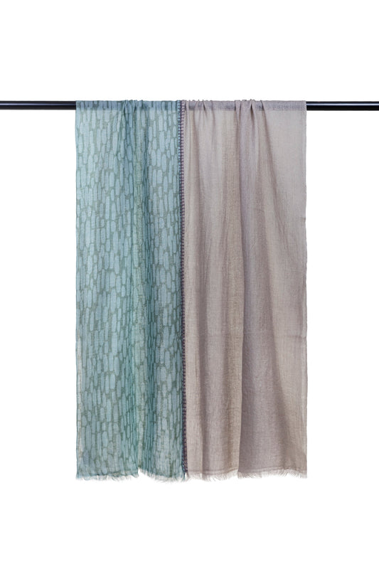 Tara Oriental Double Layered Stole Printed Scarf Ali