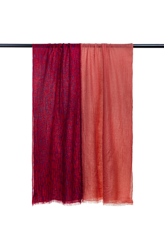 Double Layered Stole Printed Scarfs Ali