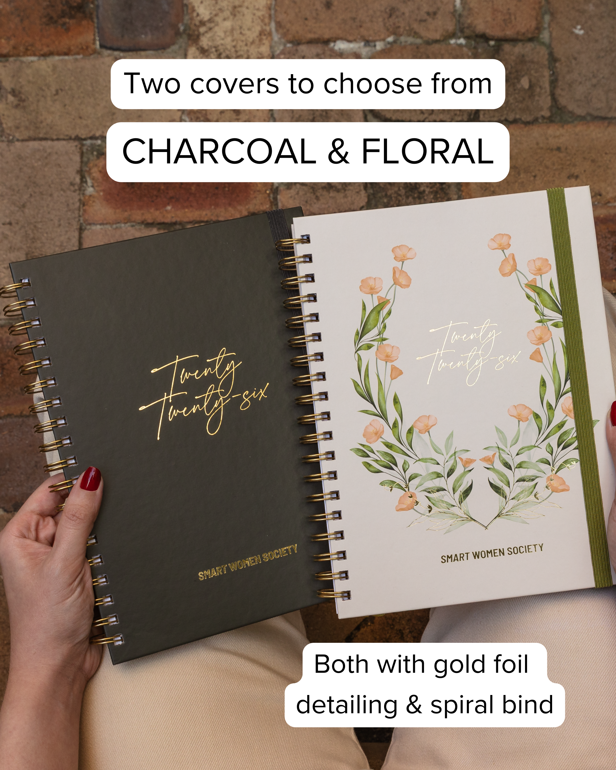 Smart Women Society - B5 Week-to-View - 2026 Calendar Year Diary/Planner - Beige