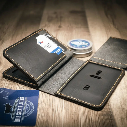 Federal Badge Wallet Small - Black