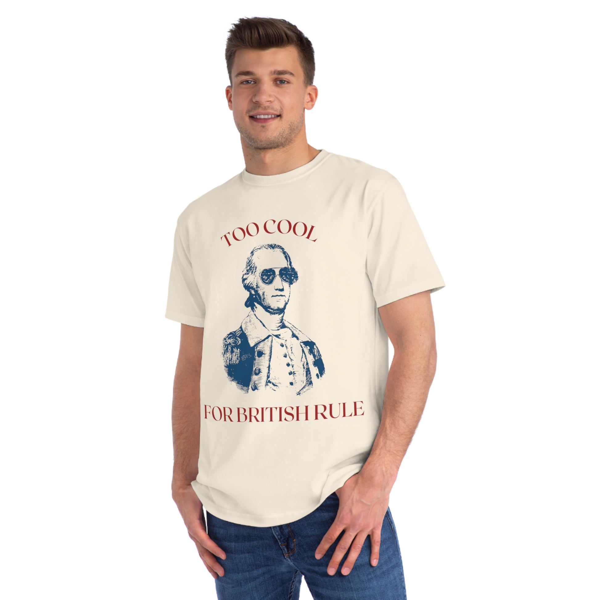 Organic Cotton Men's T-shirt - Too Cool for British Rule