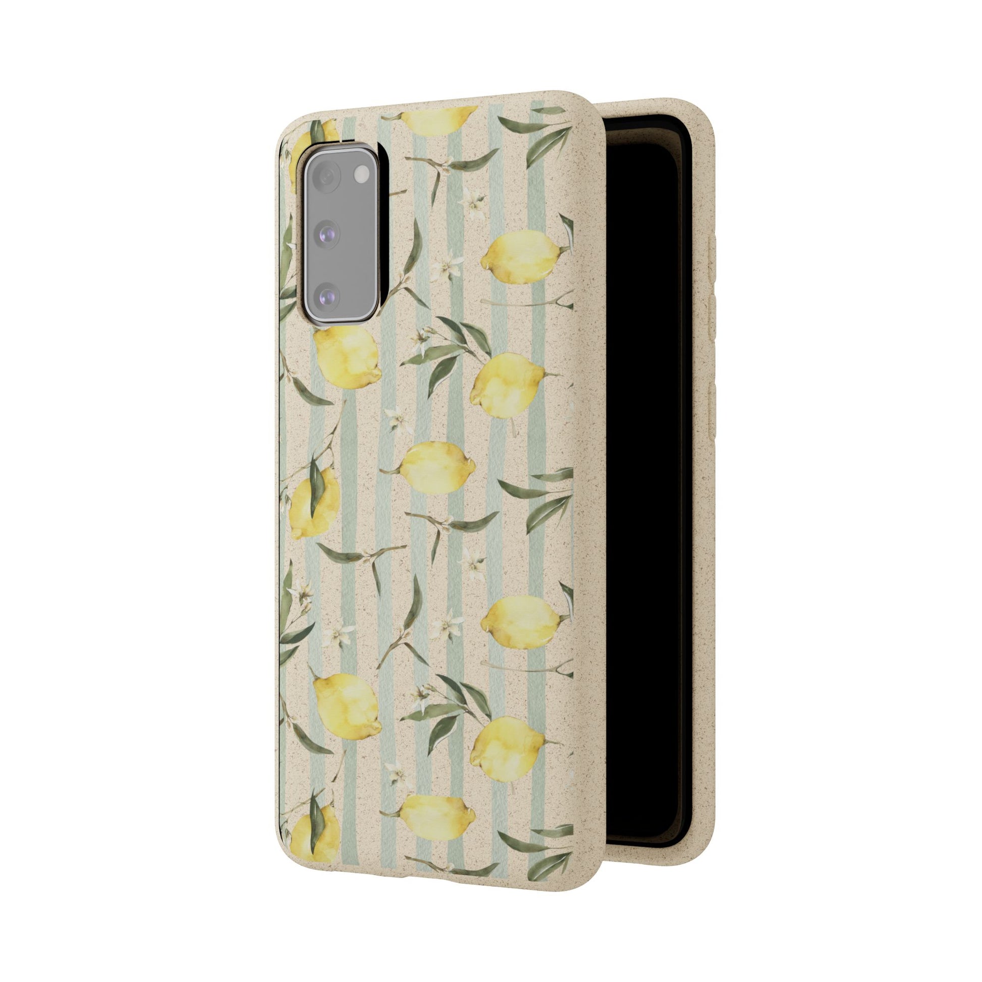Plant based, biodegradable phone case - When life gives you lemons - The Peony Haus