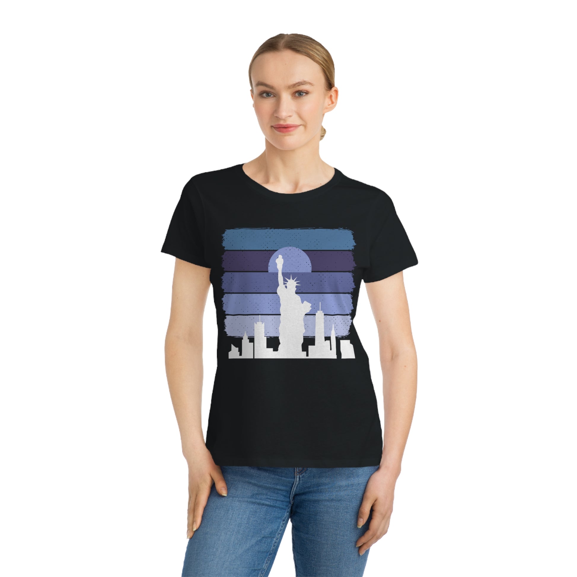 Liberty Skyline T-Shirt - Eco-Friendly Women's Tee - The Peony Haus