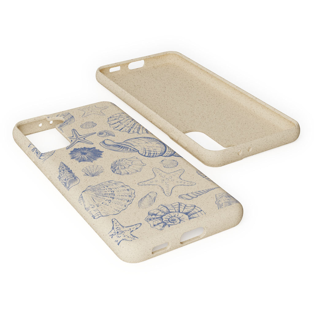 Eco-Friendly Phone Case, Plant based, Biodegradable Case, Shell Design for beach lovers