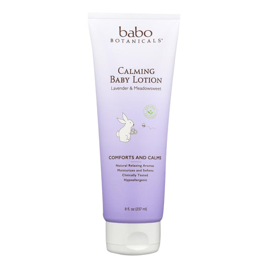 Babo Botanicals Calming Baby Lotion with Organic Lavender (8 Fl Oz)