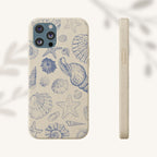 Eco-Friendly Phone Case, Plant based, Biodegradable Case, Shell Design for beach lovers