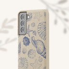 Eco-Friendly Phone Case, Plant based, Biodegradable Case, Shell Design for beach lovers