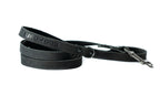 Sport Style Midnight Black Leather Leash