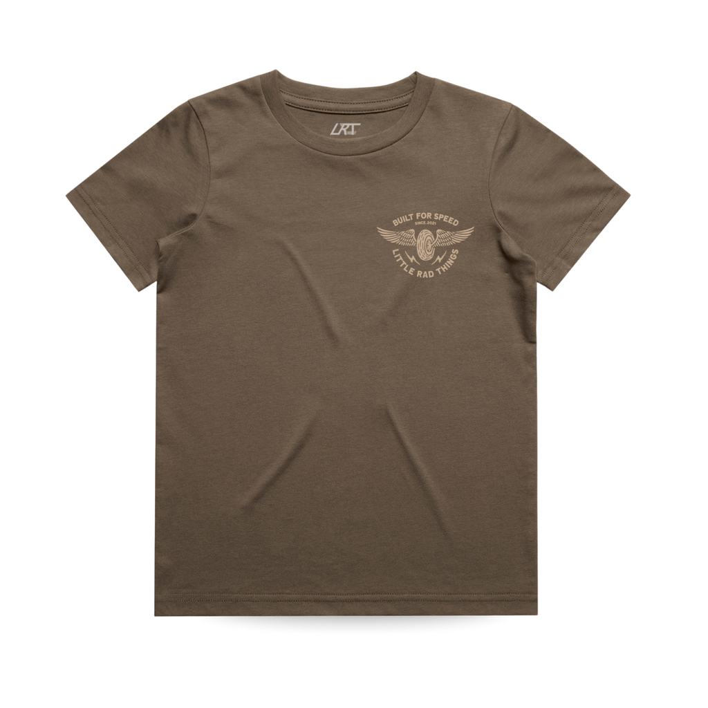 THE WINGED MECHANIC TEE - BROWN