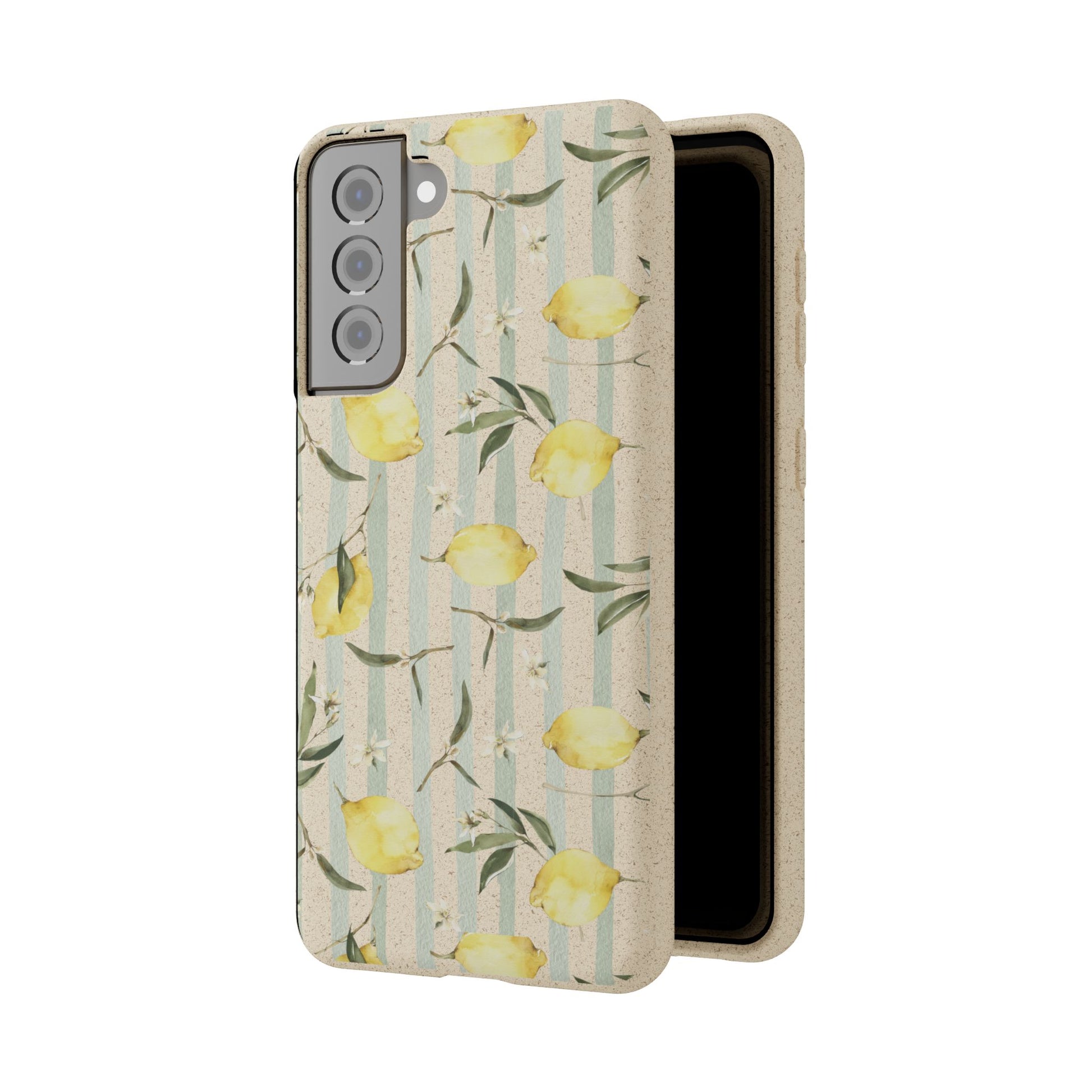Plant based, biodegradable phone case - When life gives you lemons - The Peony Haus