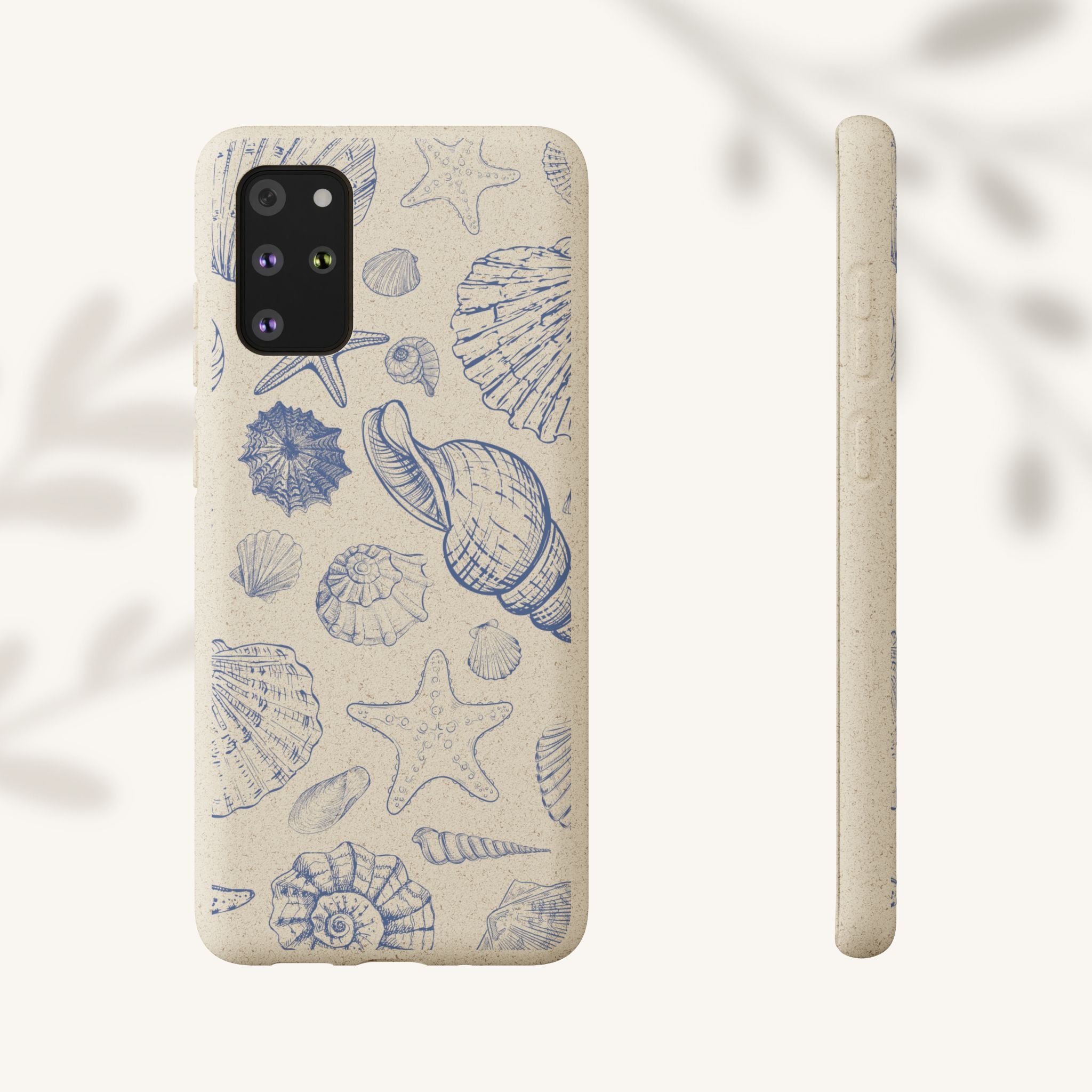 Eco-Friendly Phone Case, Plant based, Biodegradable Case, Shell Design for beach lovers