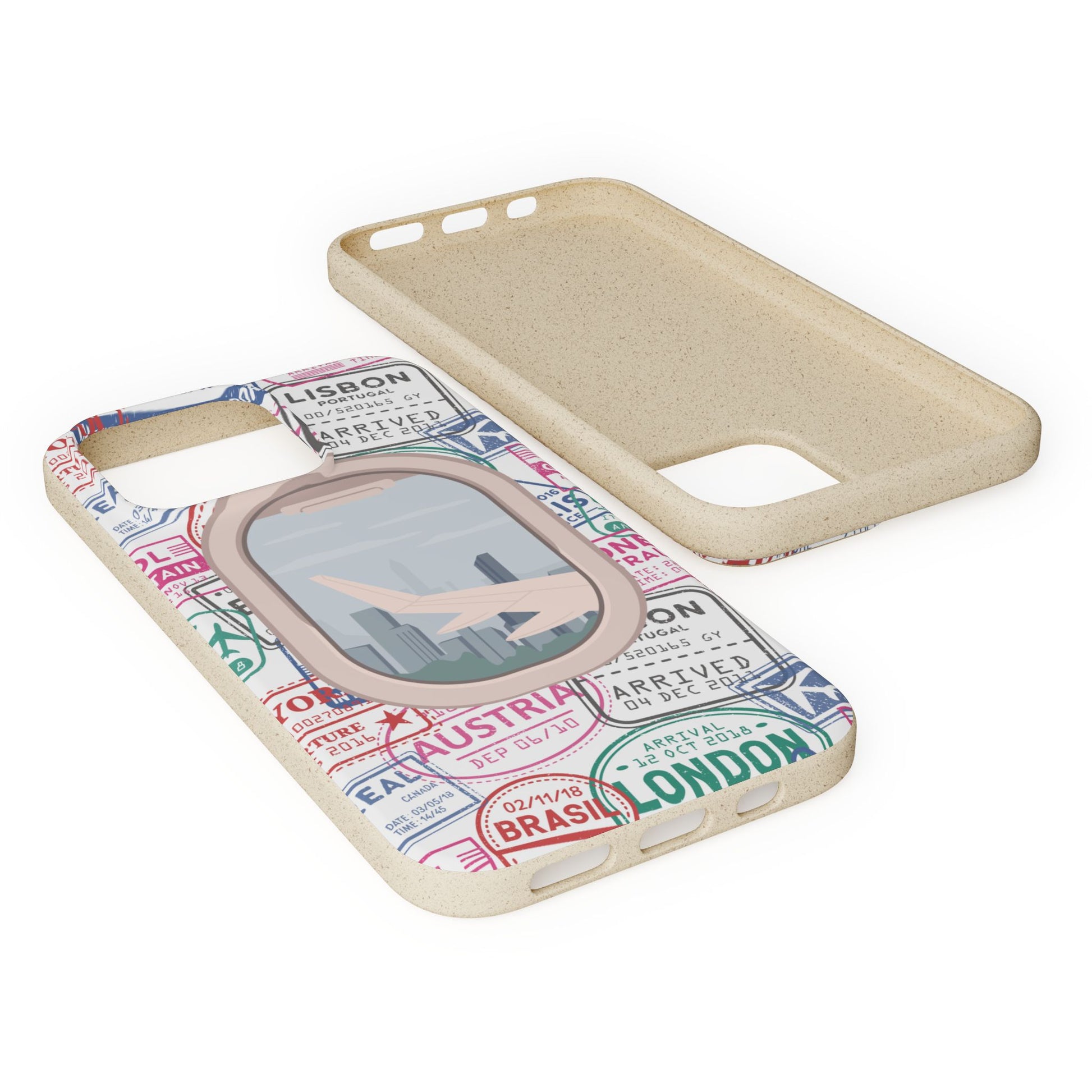 Plant-based, biodegradable phone case - Jet Setter - The Peony Haus