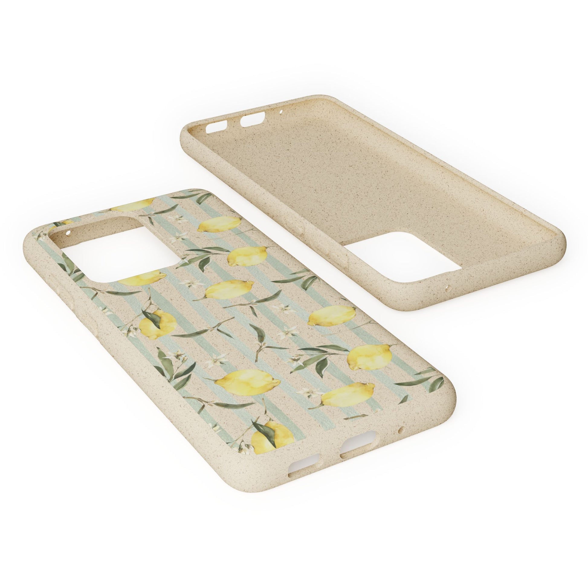 Plant based, biodegradable phone case - When life gives you lemons - The Peony Haus