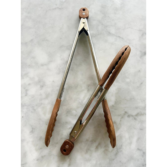 Acacia Wood Tongs, Set of 2