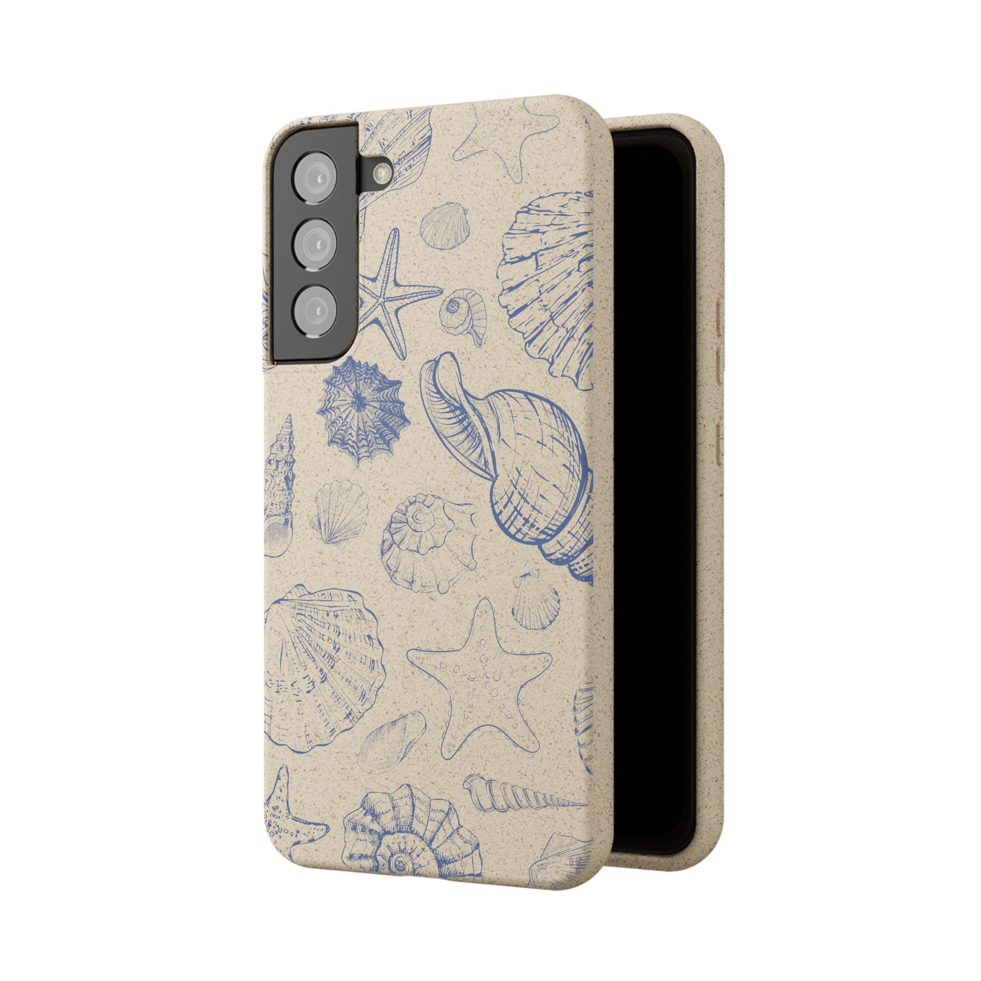 Eco-Friendly Phone Case, Plant based, Biodegradable Case, Shell Design for beach lovers - The Peony Haus