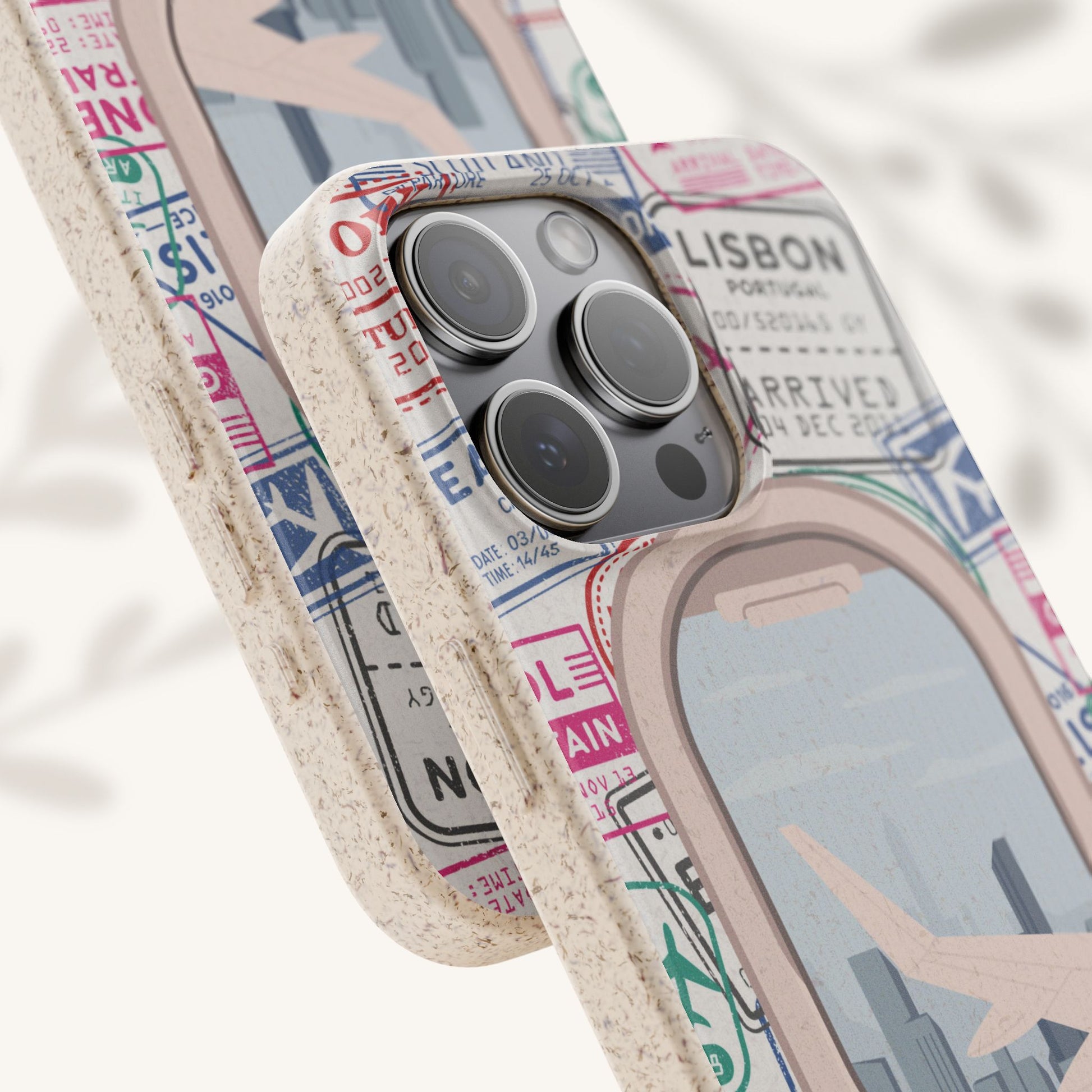 Plant-based, biodegradable phone case - Jet Setter - The Peony Haus