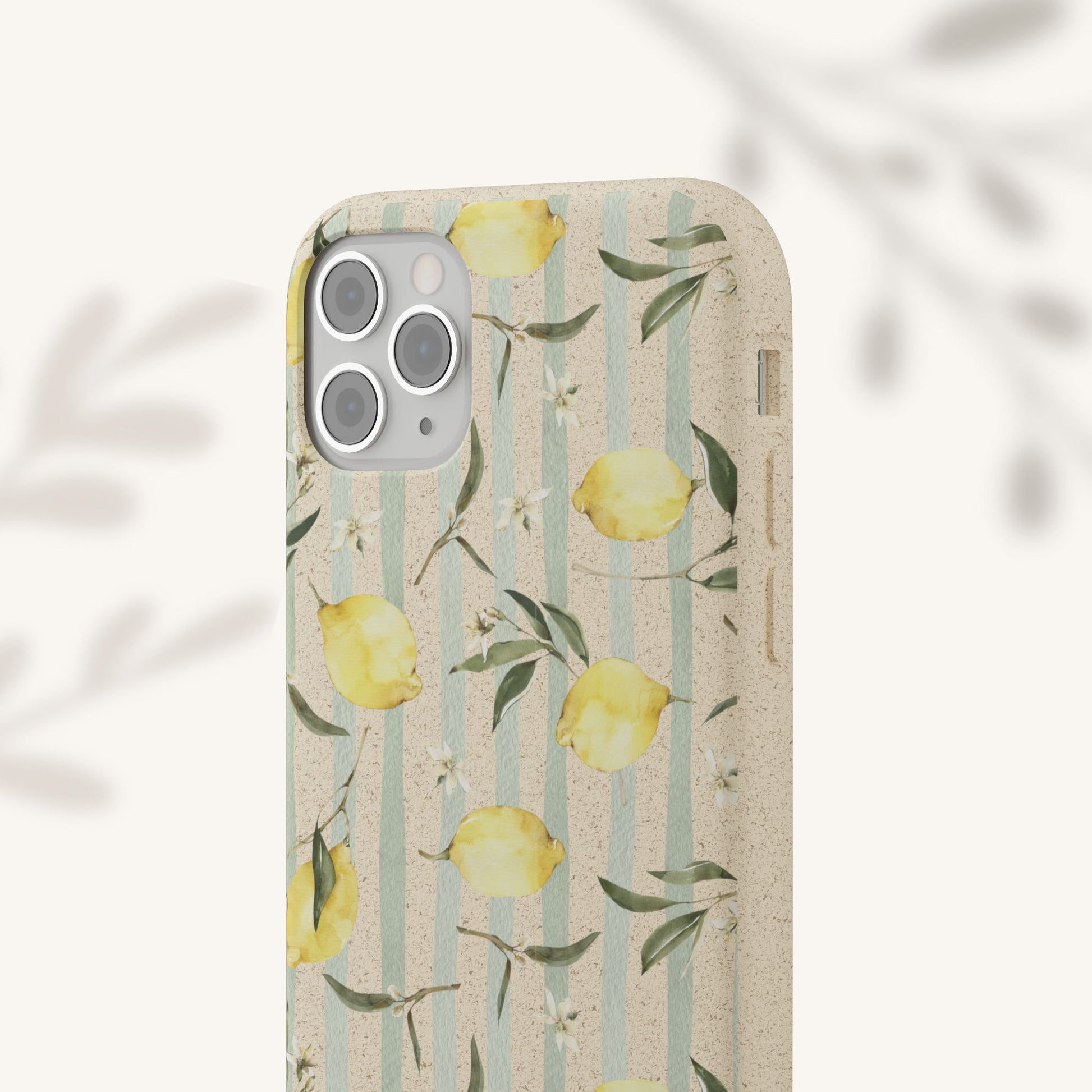Plant based, biodegradable phone case - When life gives you lemons - The Peony Haus