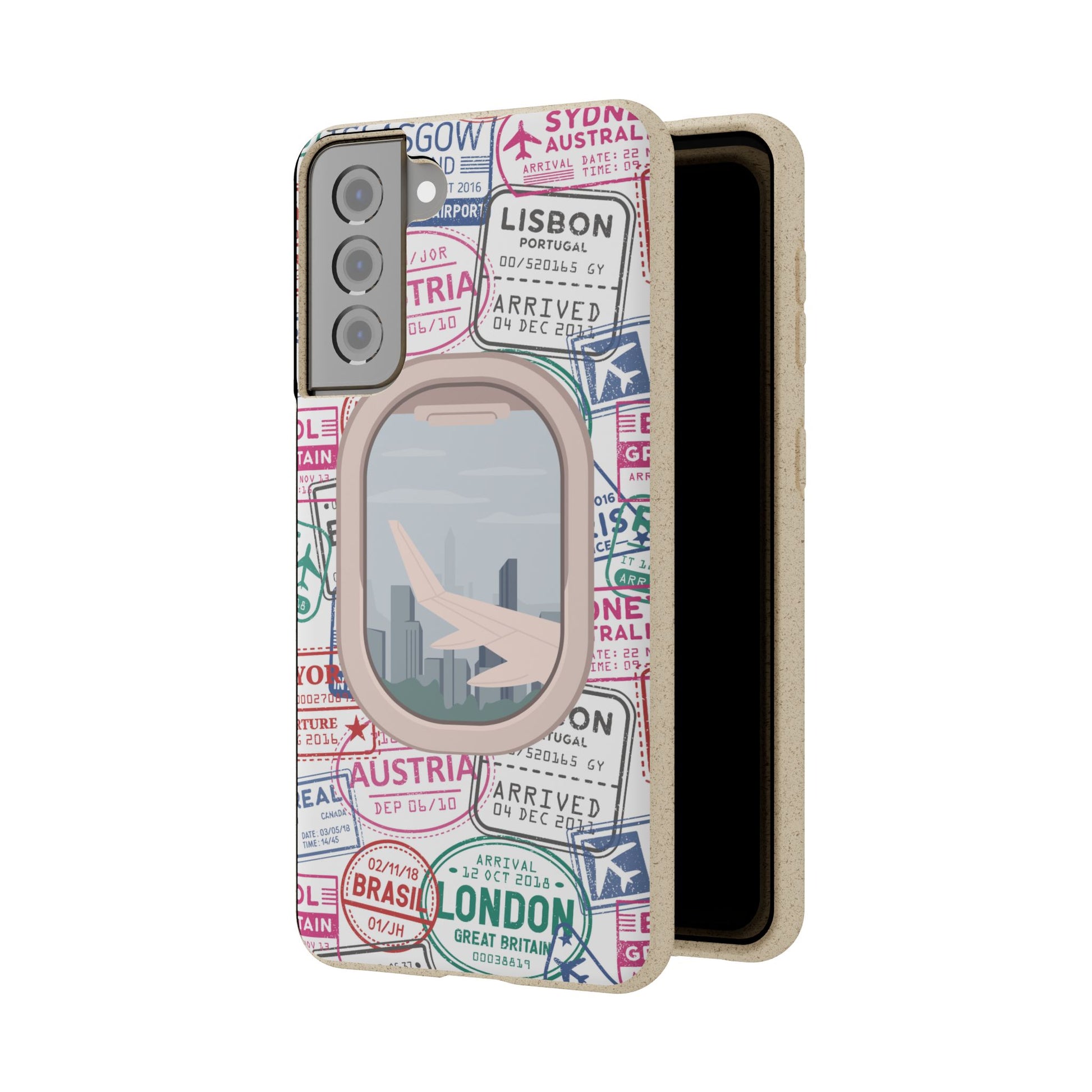 Plant-based, biodegradable phone case - Jet Setter - The Peony Haus