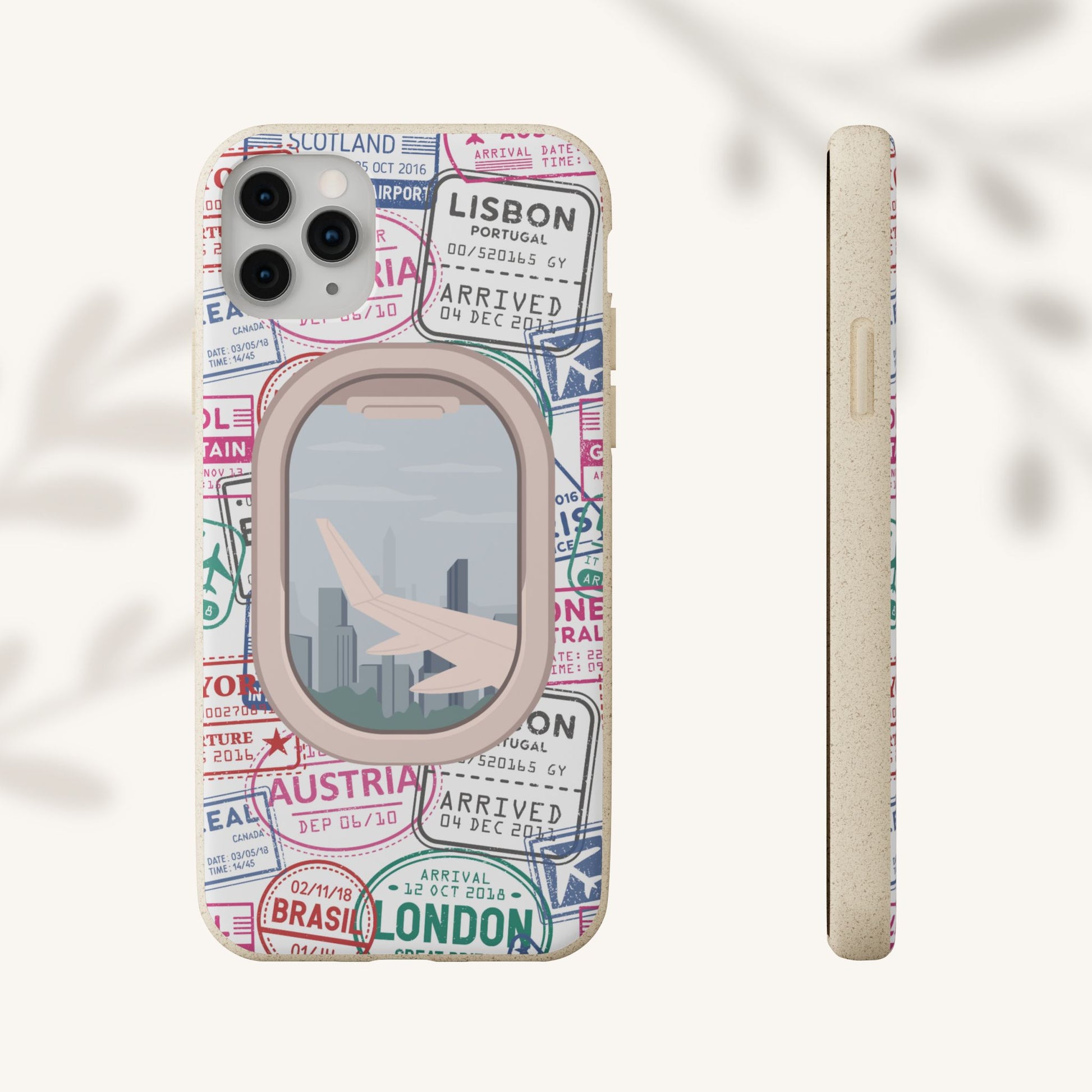 Plant-based, biodegradable phone case - Jet Setter - The Peony Haus