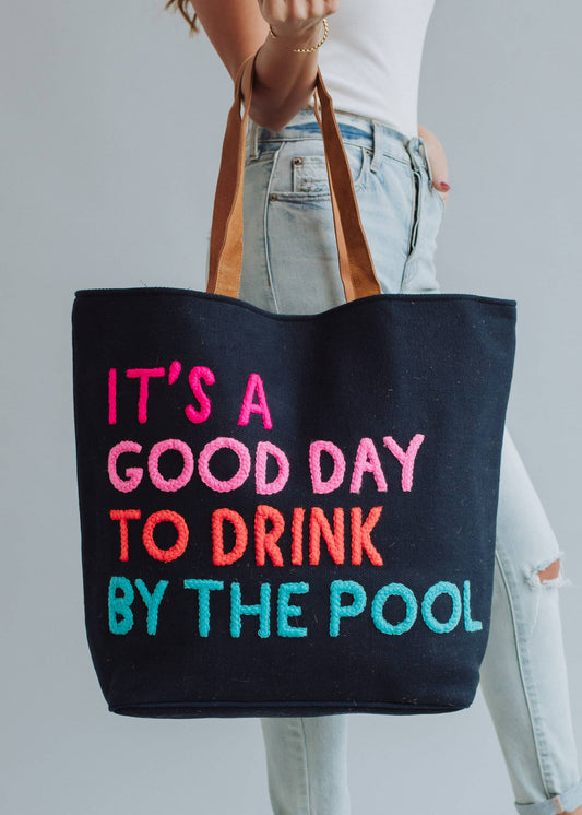 Navy Poolside Bliss Tote